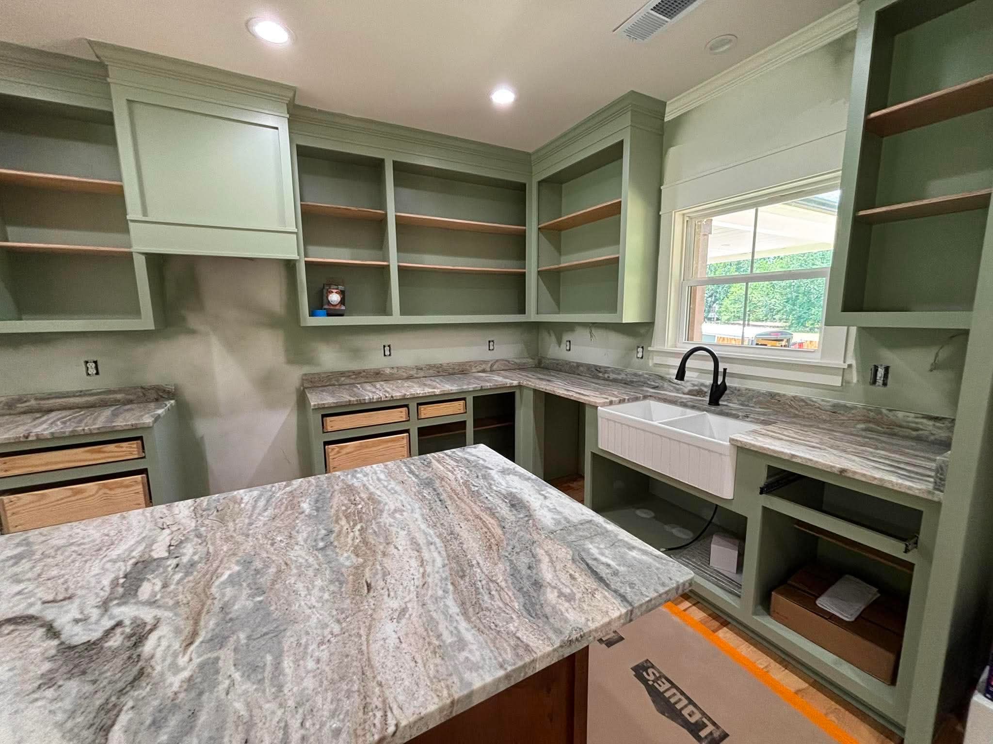 Orangeburg kitchen and baths in Fantasy Brown dolomite