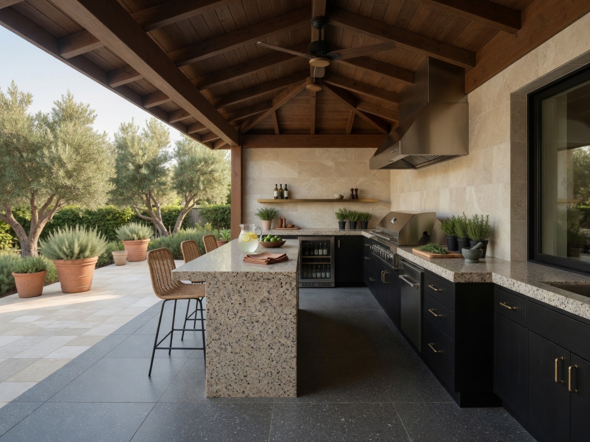 Granite (outdoor) outdoor kitchen countertops, illustrative example