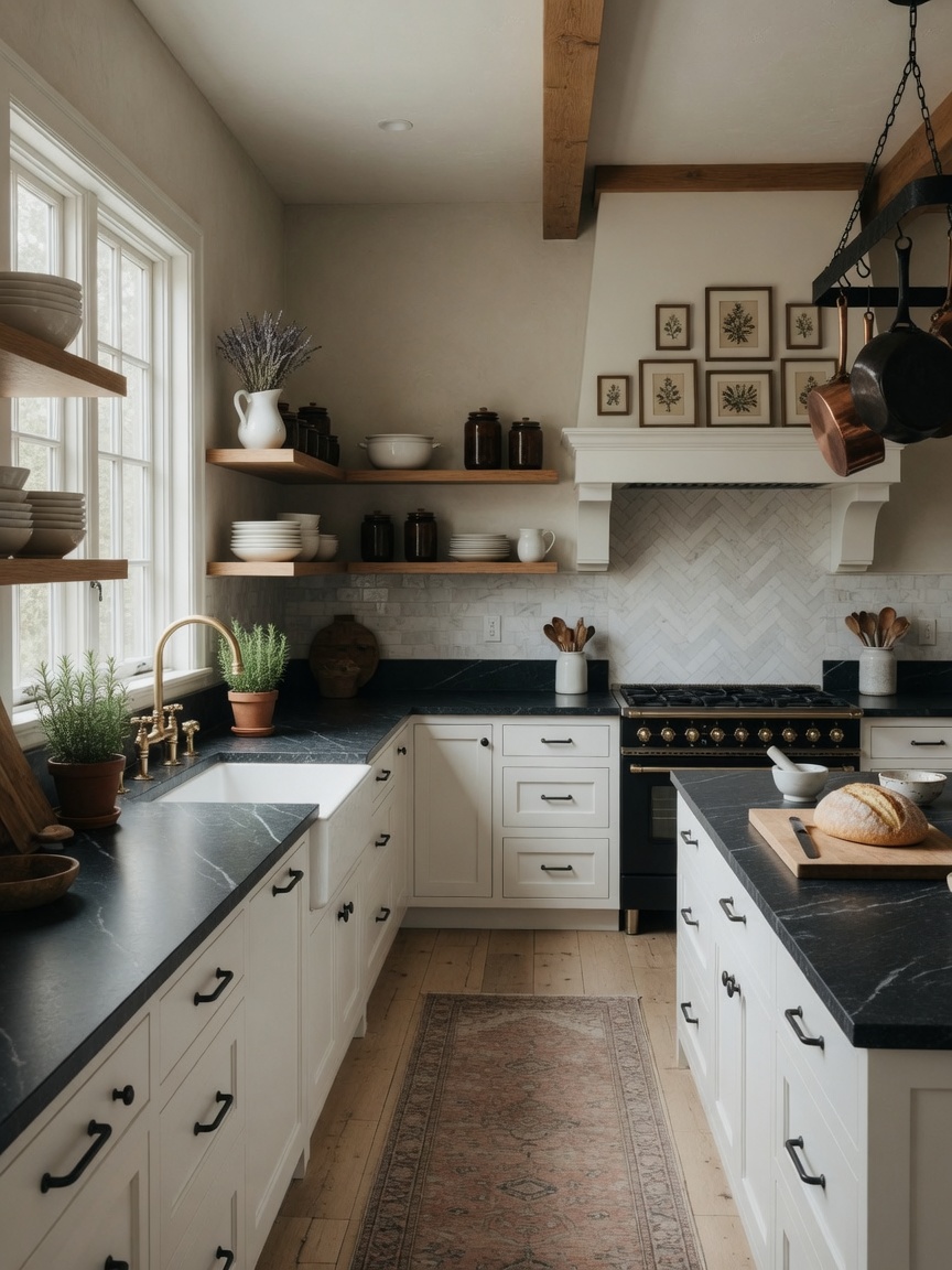 Soapstone kitchen countertops, illustrative example