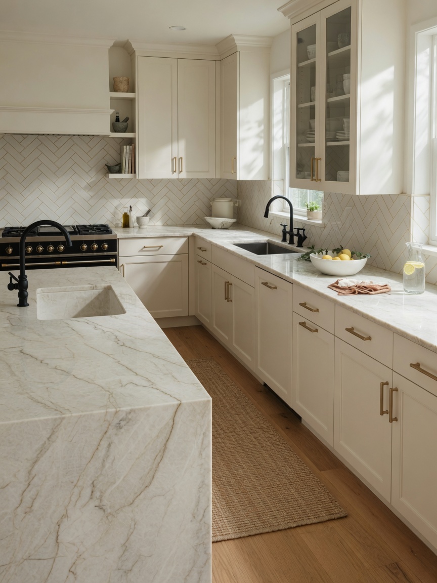 Taj Mahal quartzite countertops example